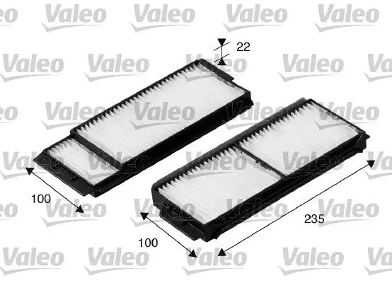 Filtr, vzduch v interiéru VALEO 698892
