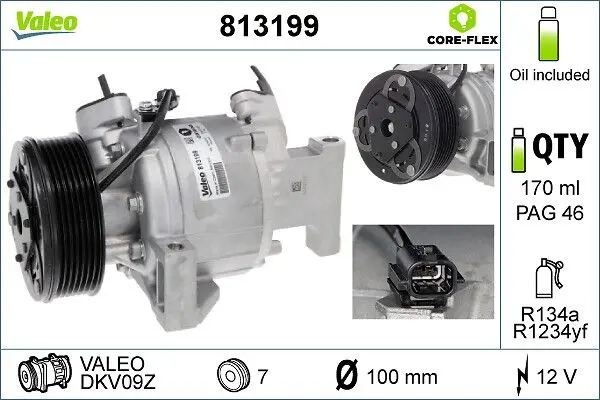 VALEO Kompresor, klimatizace 813199