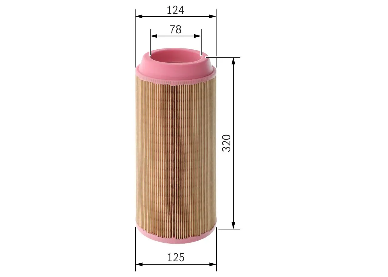 BOSCH Vzduchový filtr 1457433557