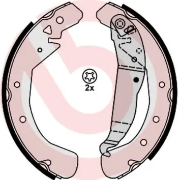 Sada brzdových čelistí BREMBO S 59 525