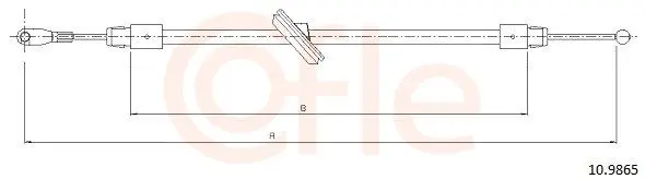 Tažné lanko, parkovací brzda COFLE 10.9865
