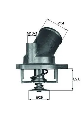 Termostat, chladivo MAHLE TI 2 92