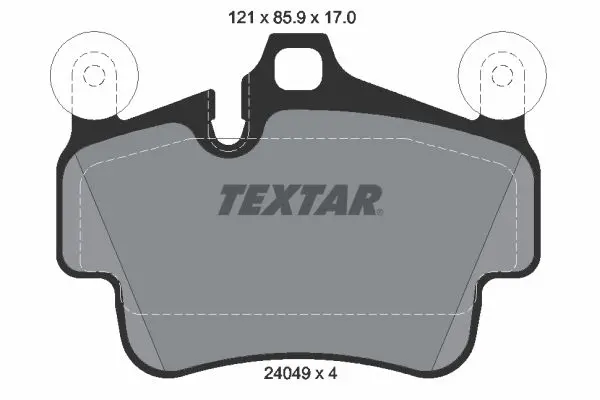 Sada brzdových destiček, kotoučová brzda TEXTAR 2404903