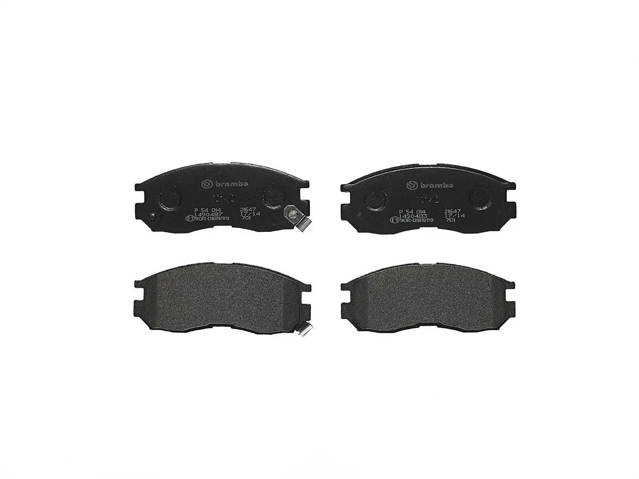 Sada brzdových destiček, kotoučová brzda BREMBO P 54 014