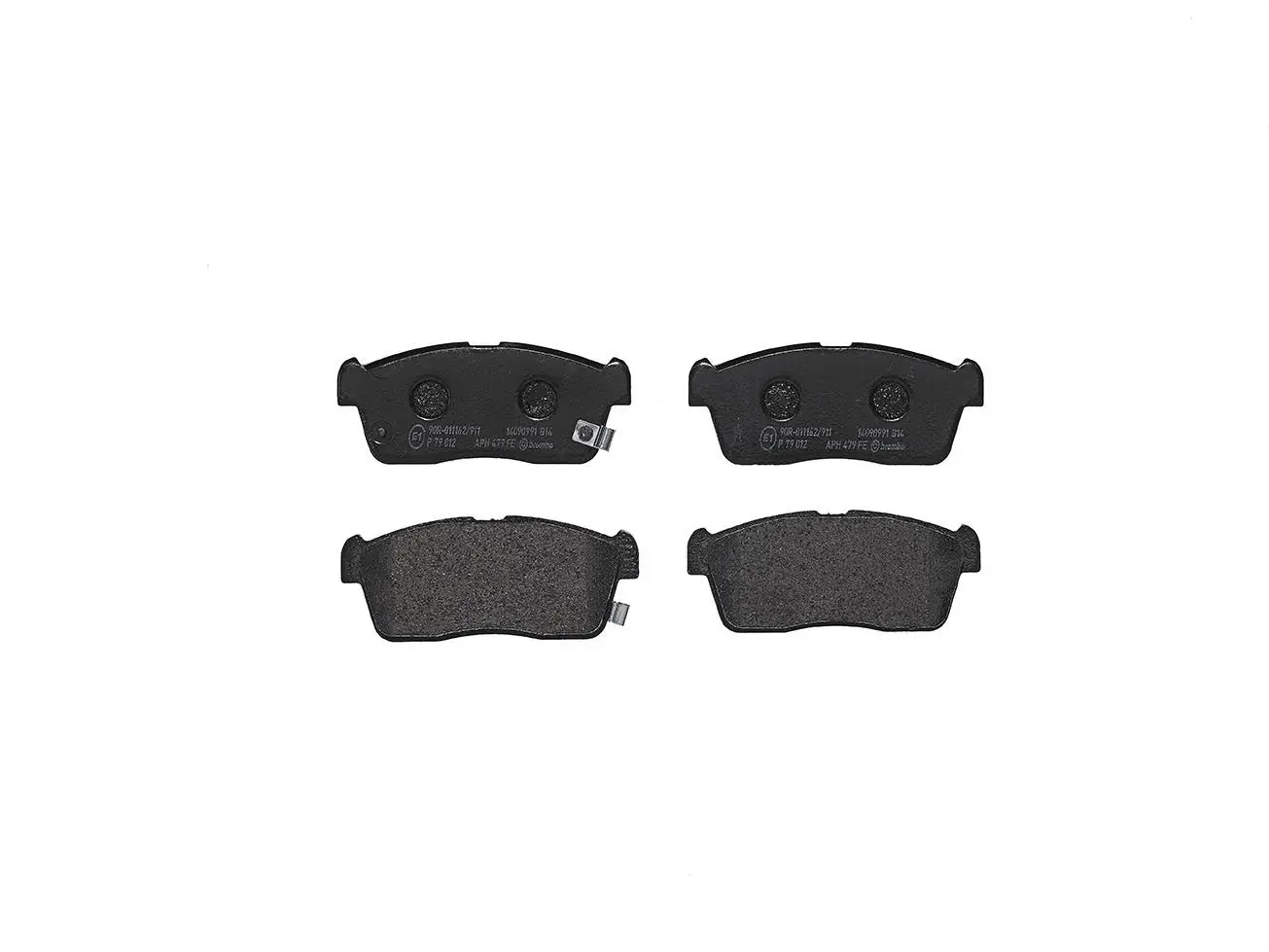 BREMBO Sada brzdových destiček, kotoučová brzda P79012