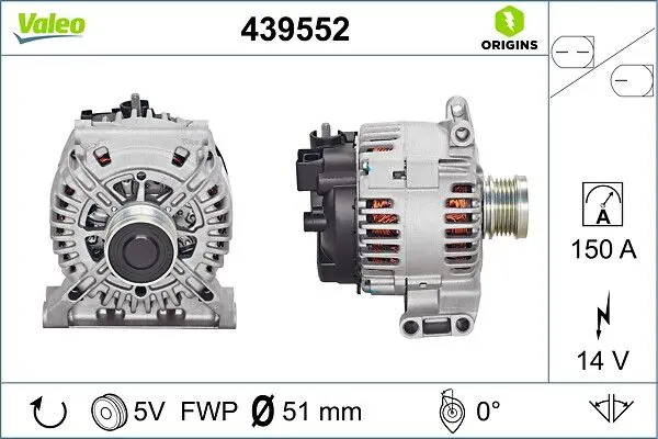 generátor VALEO 439552