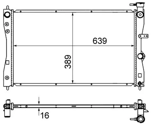 Chladič, chlazení motoru MAHLE CR 858 000S