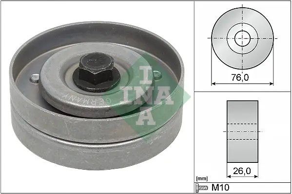 Vratná/vodicí kladka, klínový žebrový řemen Schaeffler INA 532 0402 30