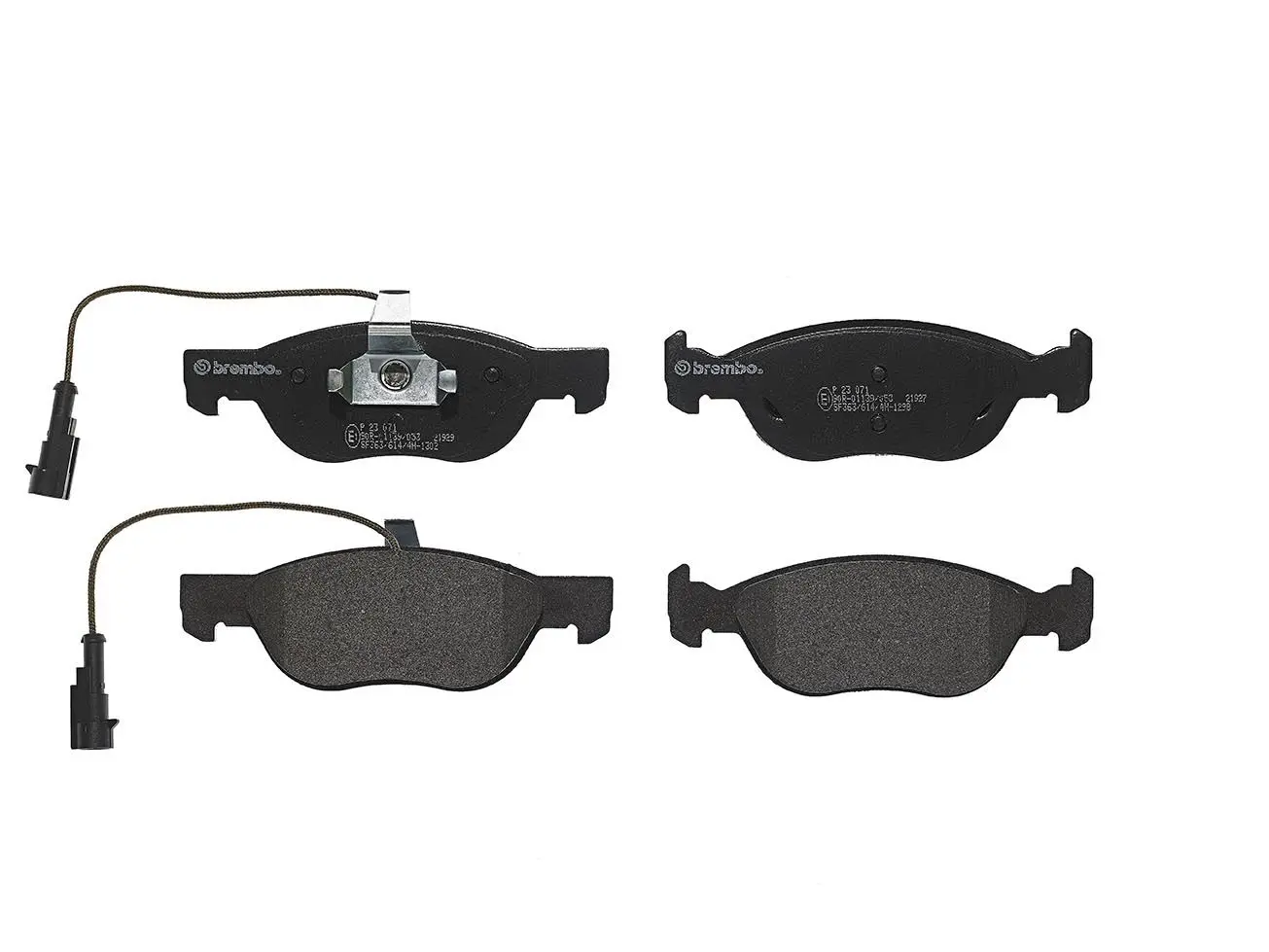 Sada brzdových destiček, kotoučová brzda BREMBO P 23 071