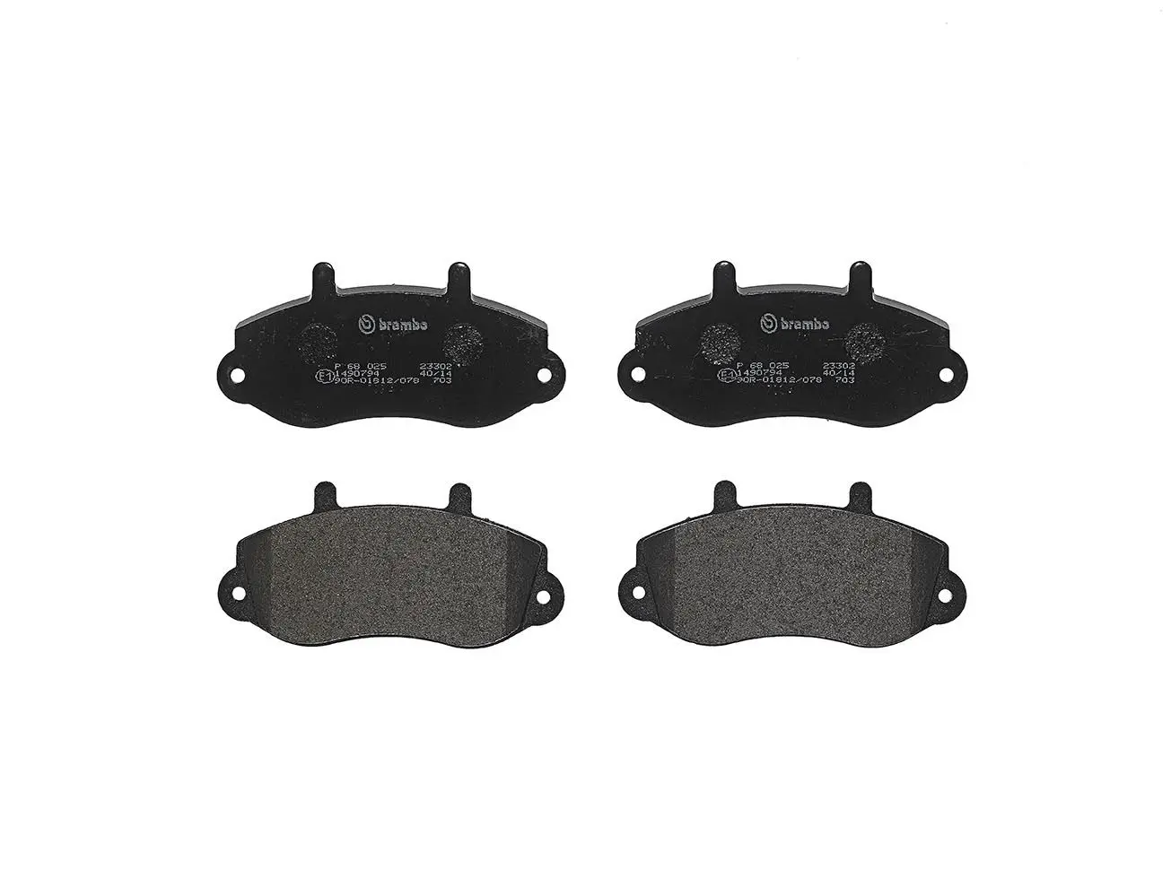 Sada brzdových destiček, kotoučová brzda BREMBO P 68 025