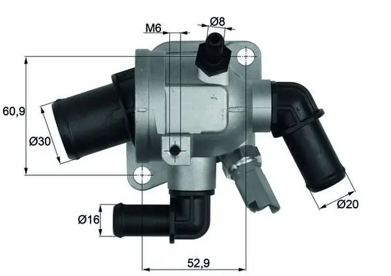 Termostat, chladivo MAHLE TI 173 88