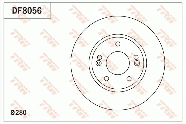 TRW Brzdový kotouč DF8056