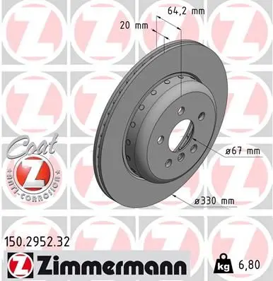 Brzdový kotouč ZIMMERMANN 150.2952.32