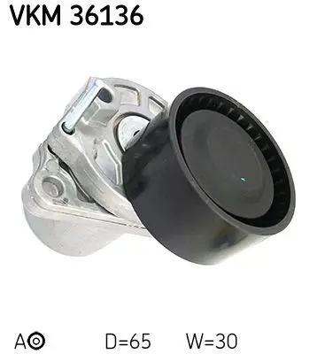 Napinaci kladka, zebrovany klinovy remen