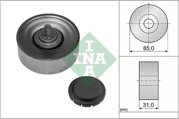 Vratná/vodicí kladka, klínový žebrový řemen Schaeffler INA 532 0569 10