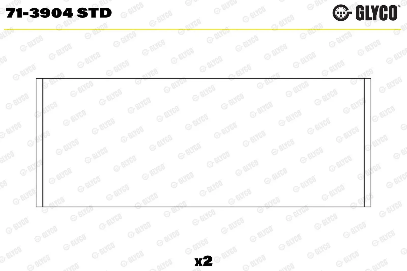 Pánev ojničního ložiska GLYCO 71-3904 STD
