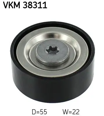 Vratná/vodicí kladka, klínový žebrový řemen SKF VKM 38311