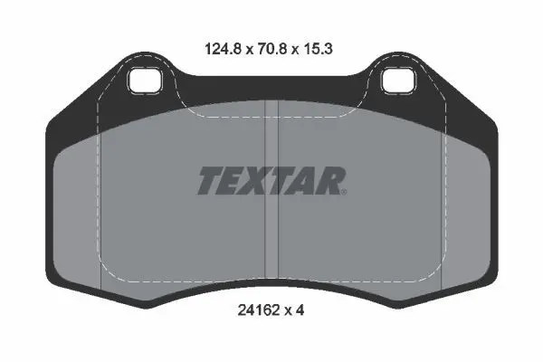 TEXTAR Sada brzdových destiček, kotoučová brzda 2416201