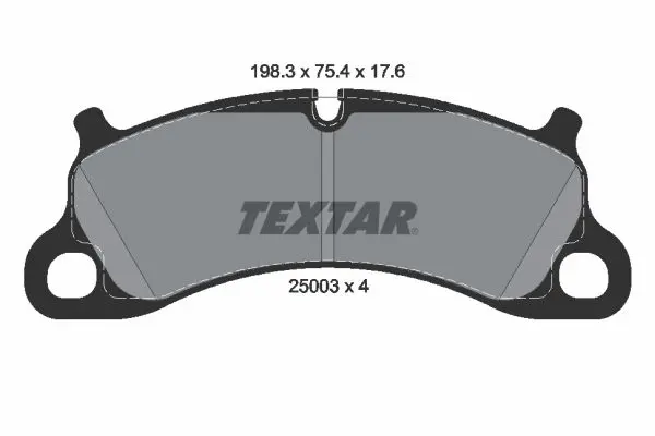 Sada brzdových destiček, kotoučová brzda TEXTAR 2500301