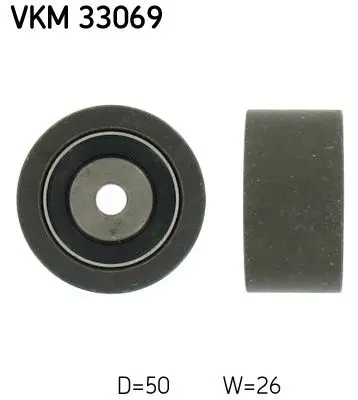 Vratná/vodicí kladka, klínový žebrový řemen SKF VKM 33069
