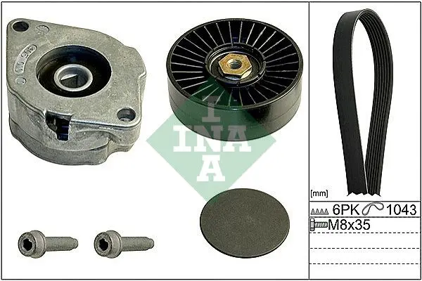 Sada žebrovaných klínových řemenů Schaeffler INA 529 0102 10