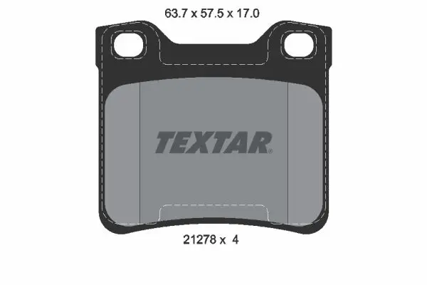 Sada brzdových destiček, kotoučová brzda TEXTAR 2127803