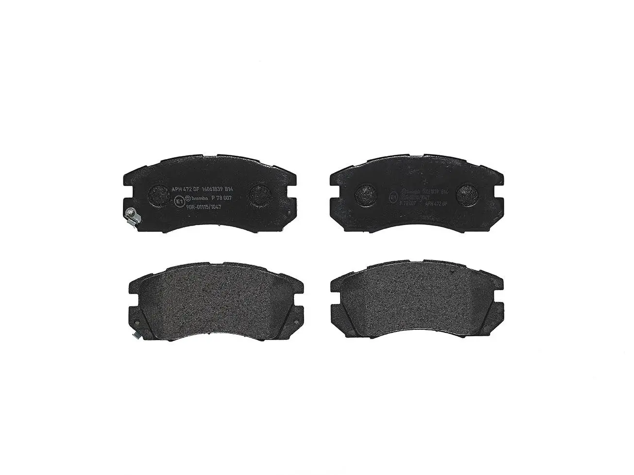 BREMBO Sada brzdových destiček, kotoučová brzda P78007
