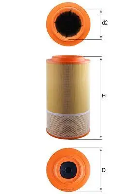 Vzduchový filtr MAHLE LX 1024
