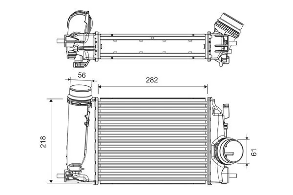 Chladič turba VALEO 818293