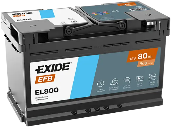 Exide Start-Stop EFB 12V 80Ah 720A EL800