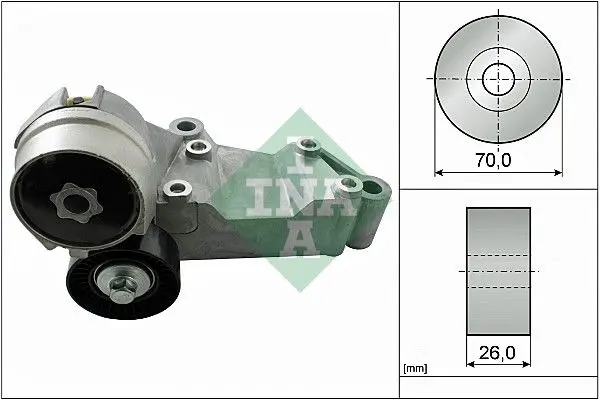 Napínák, žebrovaný klínový řemen Schaeffler INA 534 0146 10