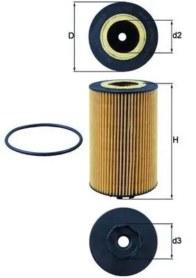 Olejový filtr MAHLE OX 1140D