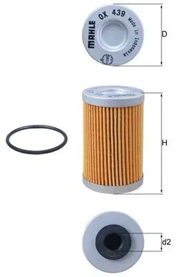 Mahle olejový filtr MAHLE HIF 7231095 K&N 7230135 HUSABERG FE 250 IE ENDURO 13-14, FE 390 IE ENDURO 10-12, FE 450 IE ENDURO 09-14, FE 501 IE ENDURO