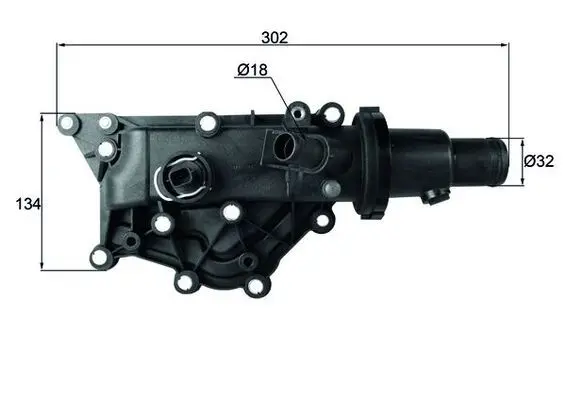 Termostat, chladivo MAHLE TH 59 89