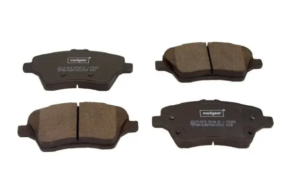 Sada brzdových destiček, kotoučová brzda MAXGEAR 19-3018