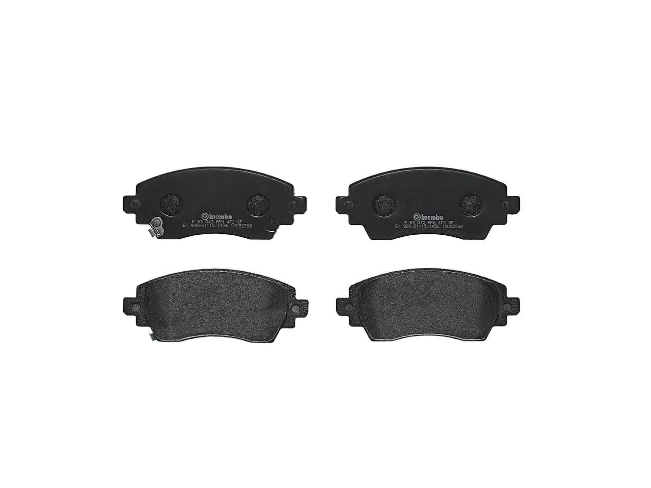 Sada brzdových destiček, kotoučová brzda BREMBO P 83 042