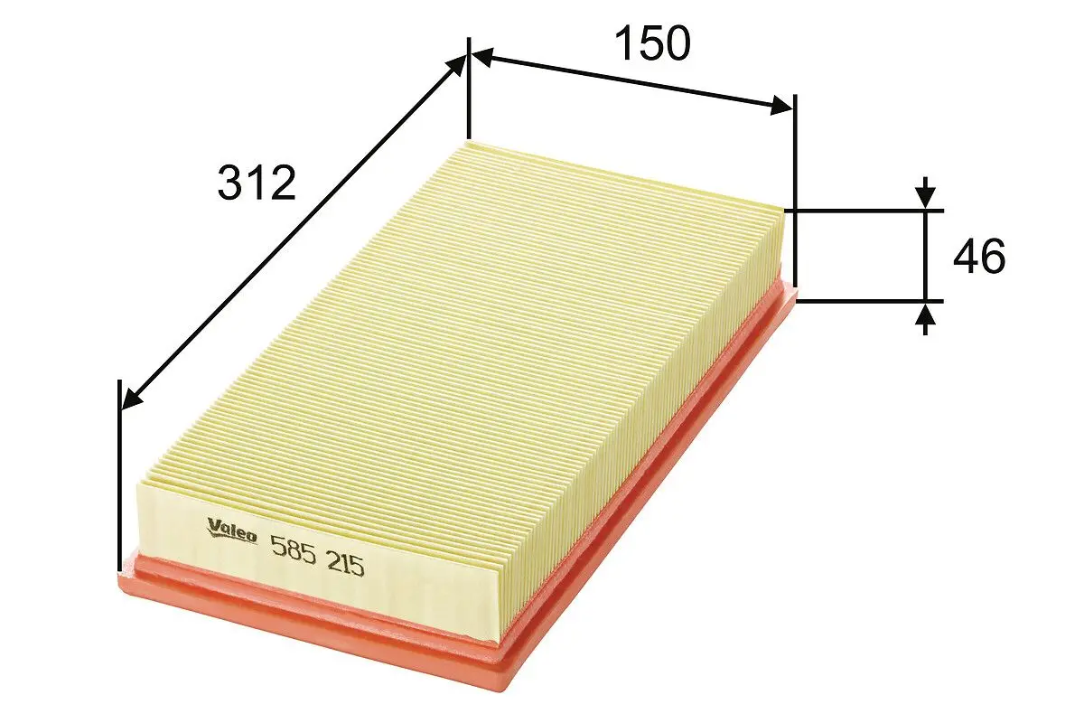 VALEO Vzduchový filtr 585215