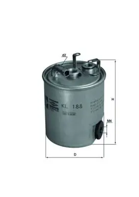 Palivový filtr MAHLE KL 188