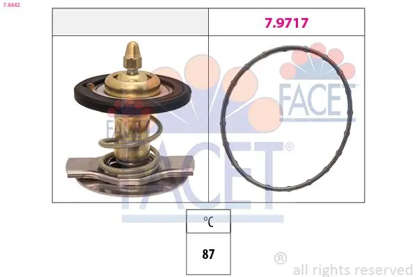 Termostat, chladivo FACET 7.8442