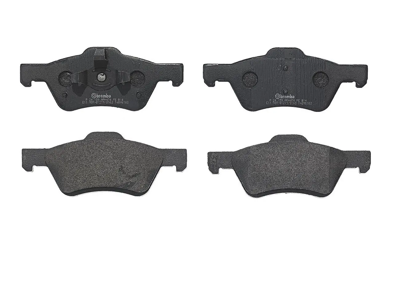 BREMBO Sada brzdových destiček, kotoučová brzda P24159
