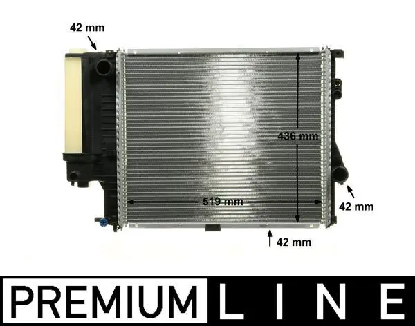 Chladič, chlazení motoru MAHLE CR 244 000P
