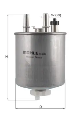 KNECHT Palivový filtr KL834