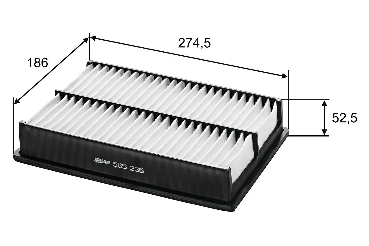 VALEO Vzduchový filtr 585236