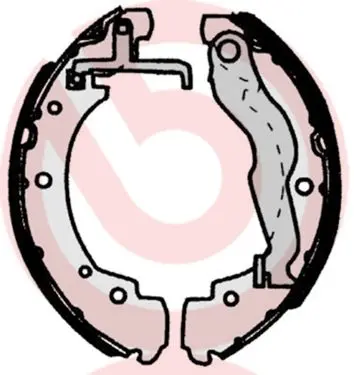 BREMBO Sada brzdových čelistí S85515