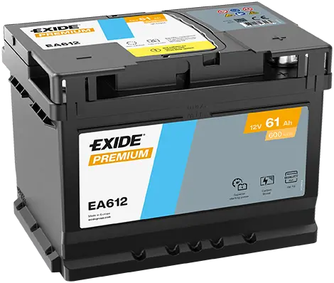 Autobaterie Exide Premium 12V, 61Ah, 600A, EA612