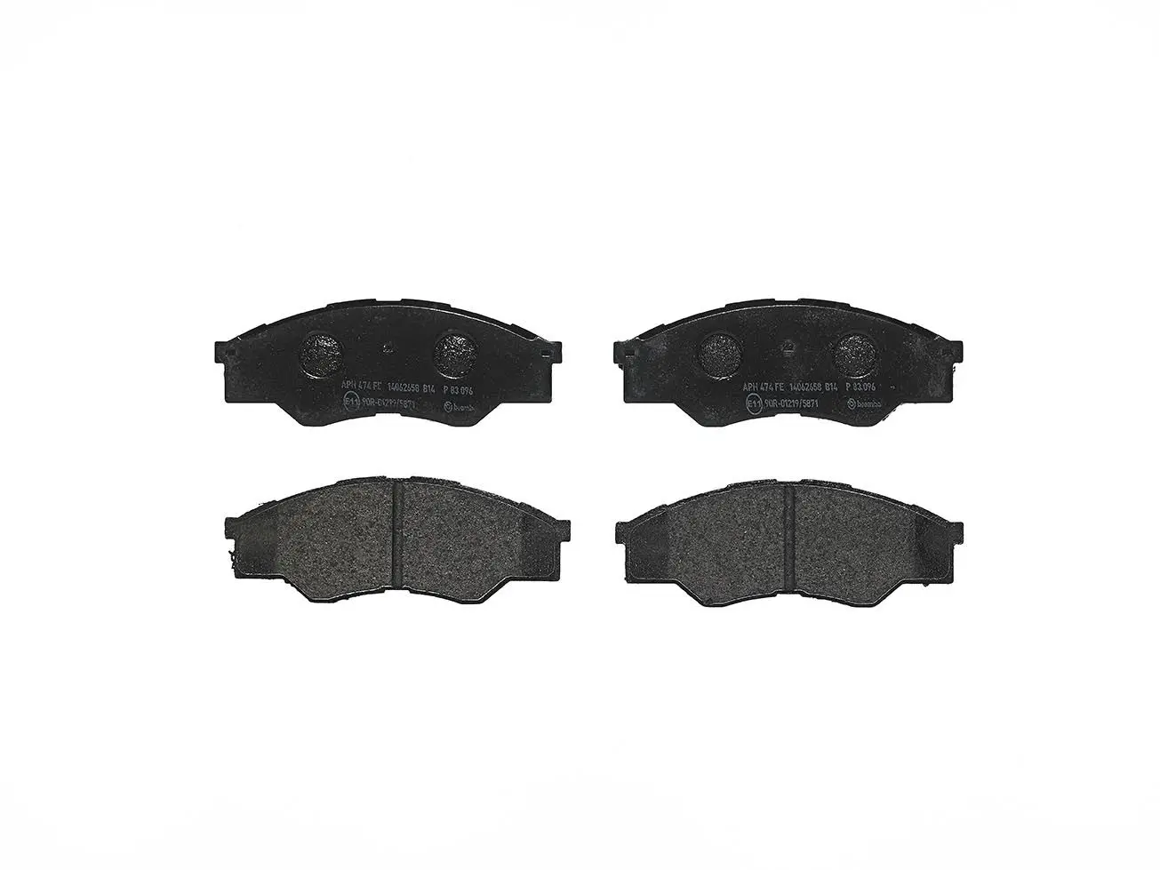 BREMBO Sada brzdových destiček, kotoučová brzda P83096
