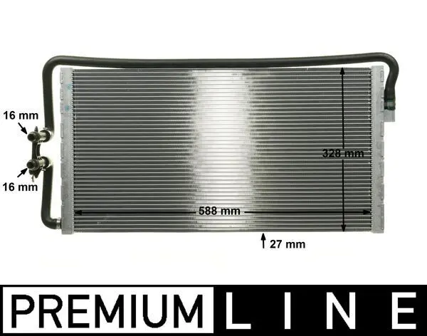 MAHLE ORIGINAL Chladič nízké teploty, chladič plnicího vzduchu CR 1044 000P
