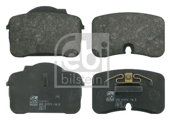 FEBI BILSTEIN Sada brzdových destiček, kotoučová brzda 16132
