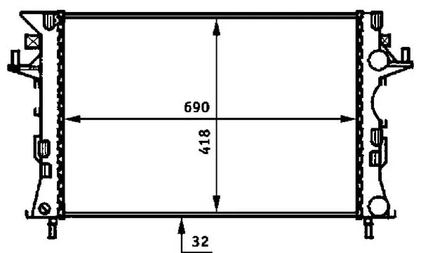 Chladič, chlazení motoru MAHLE CR 461 000S