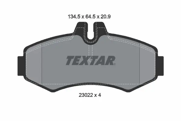 Sada brzdových destiček, kotoučová brzda TEXTAR 2302201